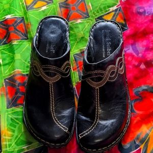 Josef Seibel leather clogs size 41 ( 9.5-10)